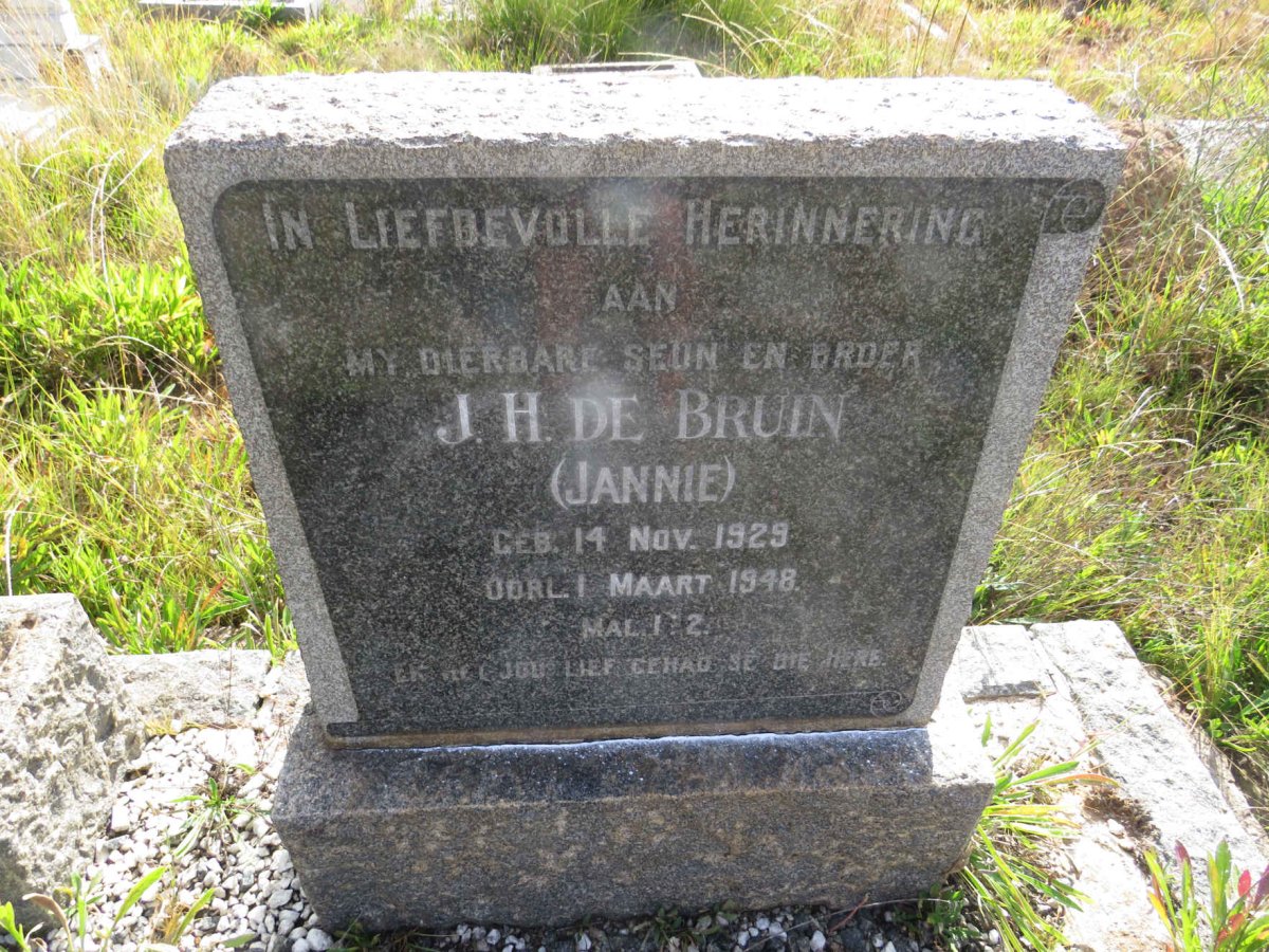 BRUIN J.H., de 1929-1948