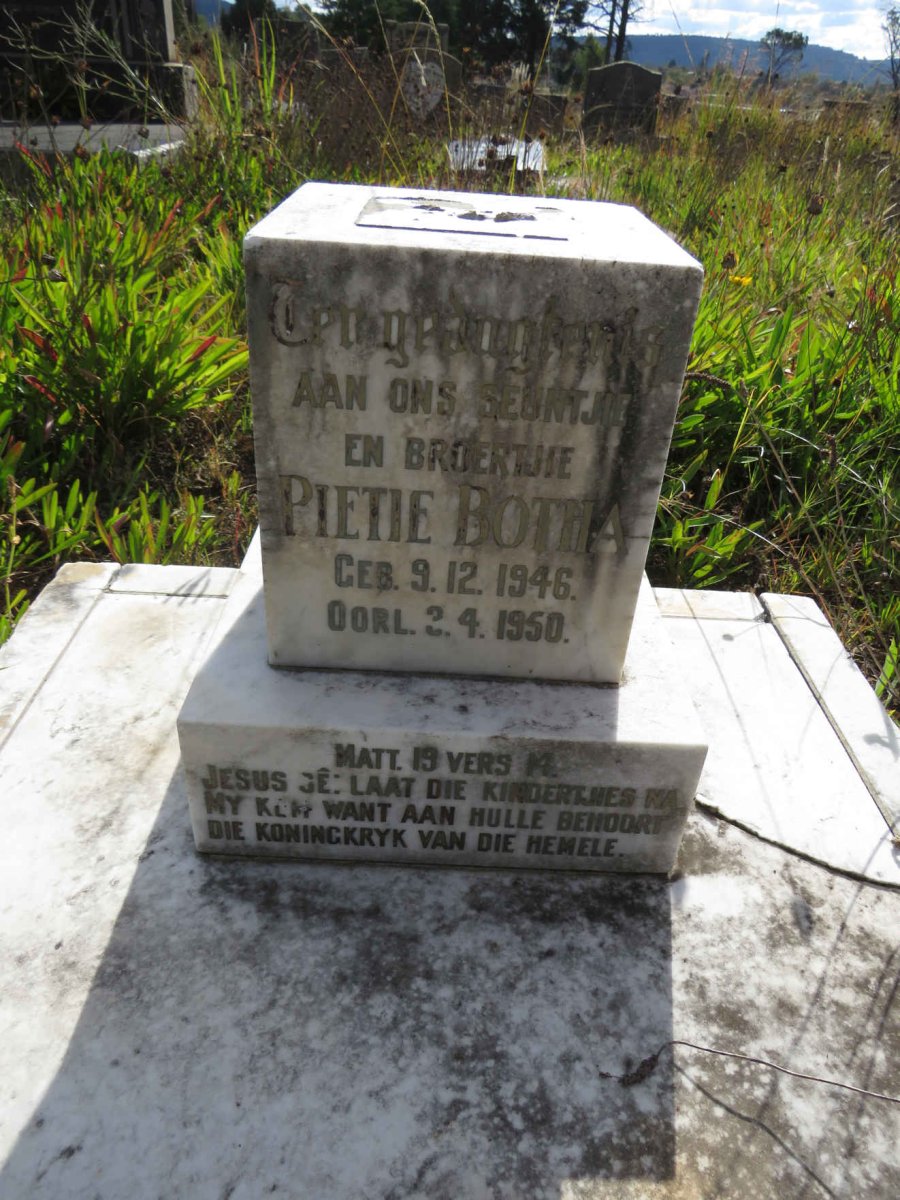 BOTHA Pietie 1946-1950