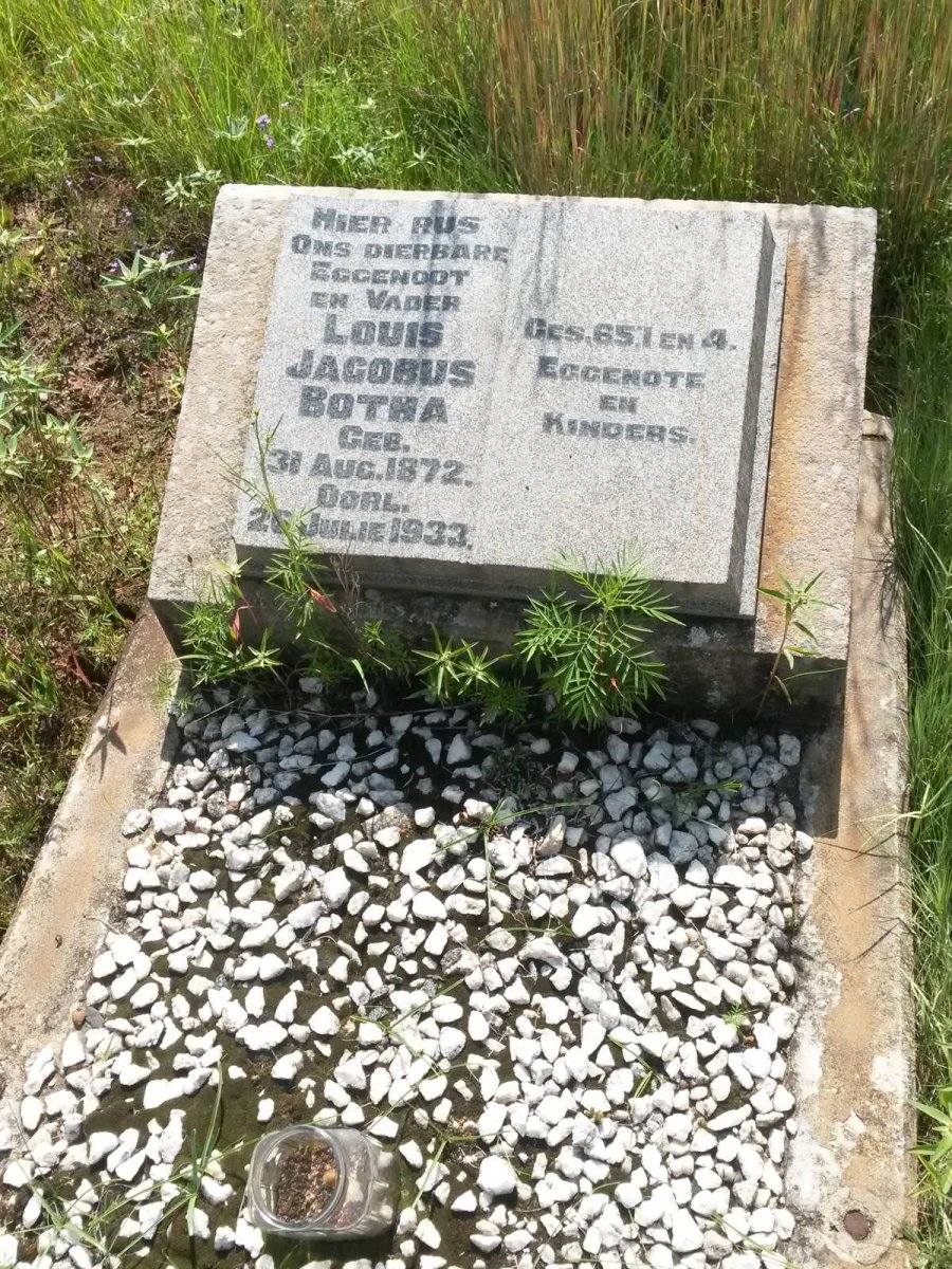BOTHA Louis Jacobus 1872-1933