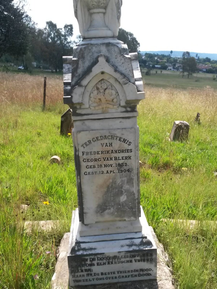 BLERK Frederik Andries Georg, van 1832-1904