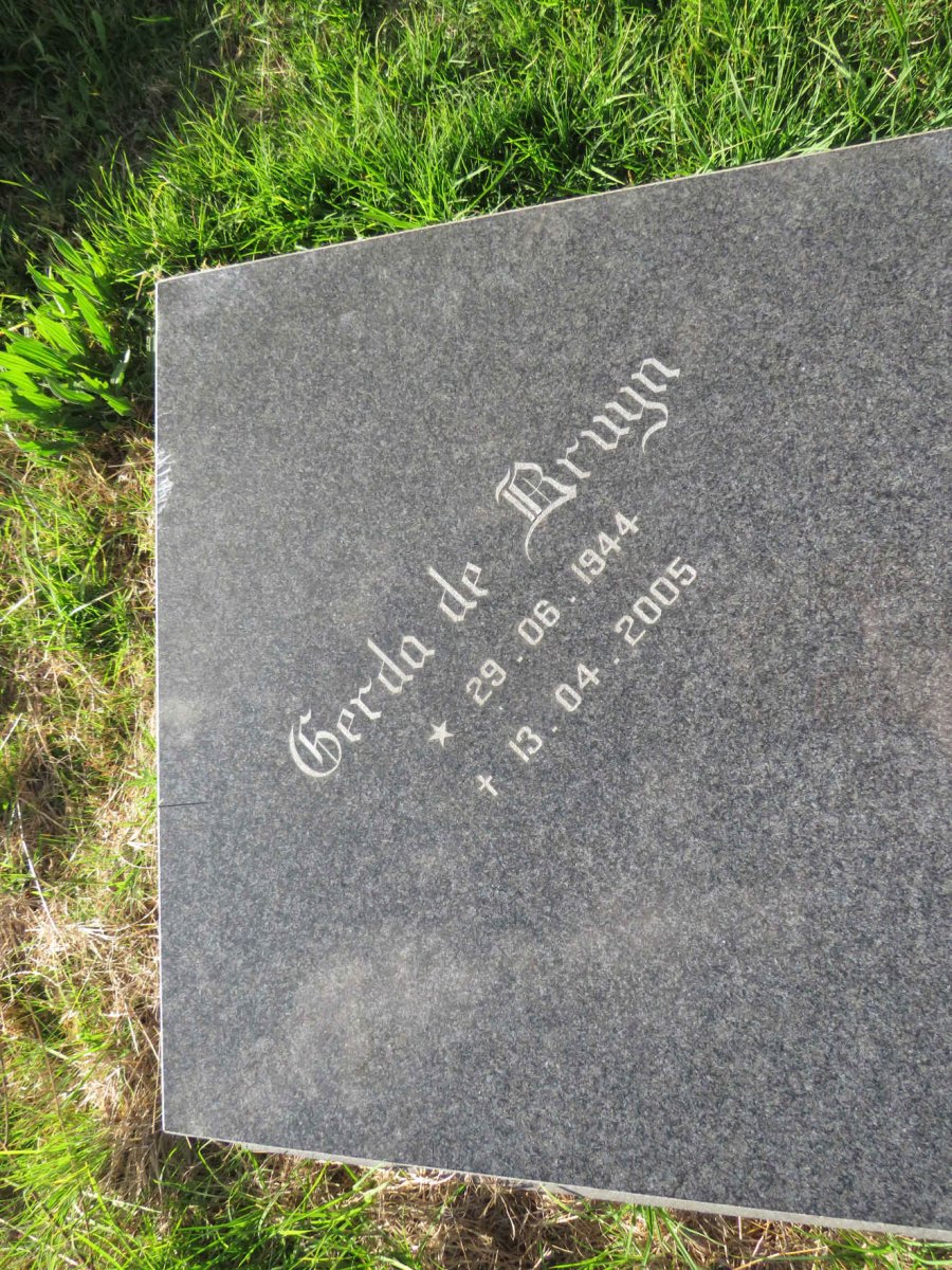BRUYN Gerda, de 1944-2005