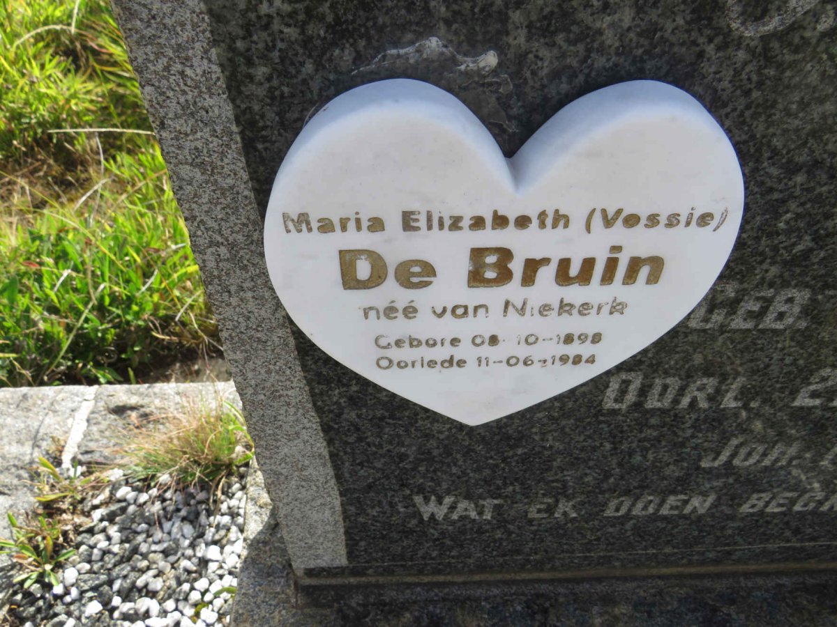 BRUIN Maria Elizabeth, de nee VAN NIEKERK 1898-1984
