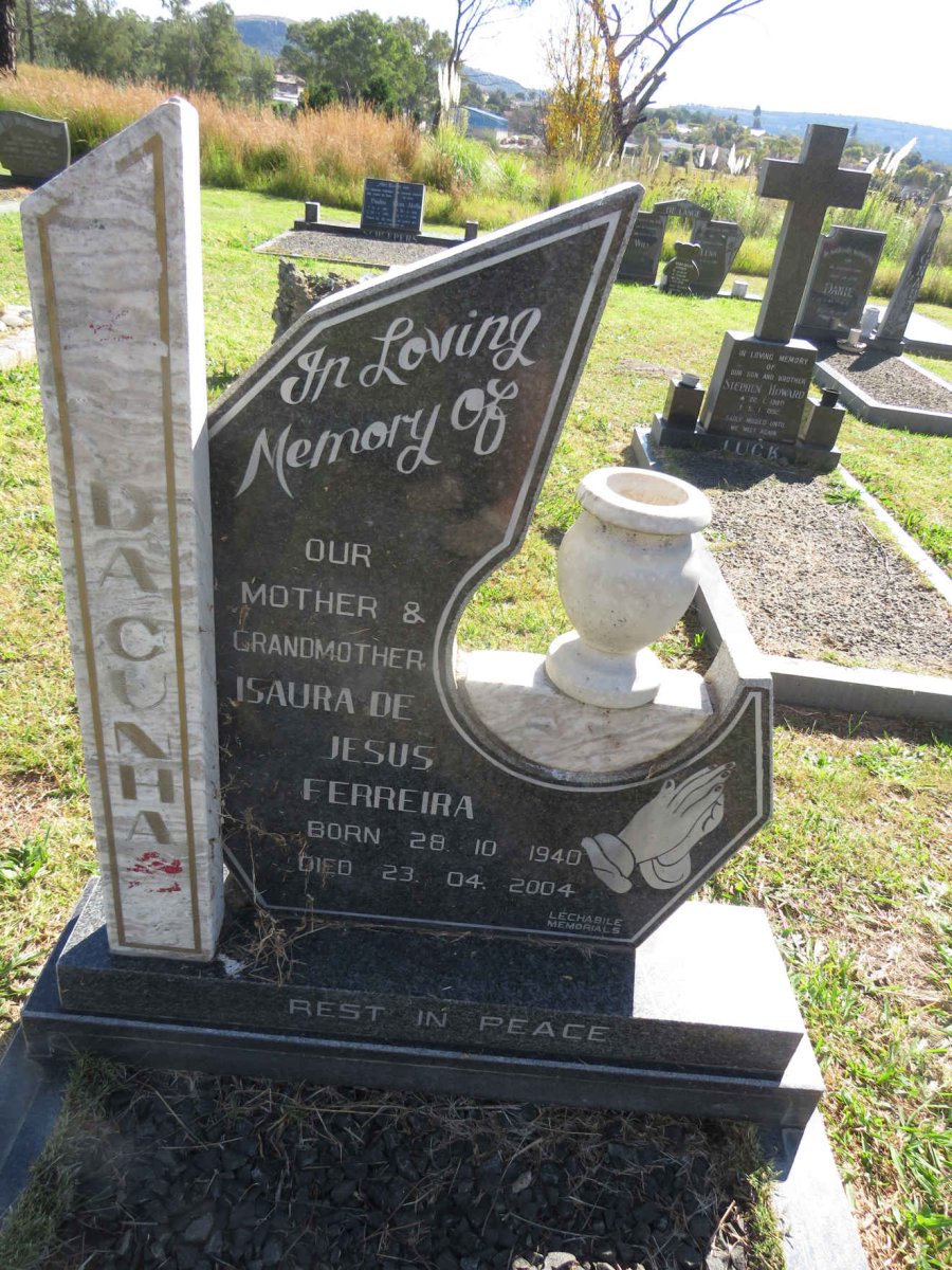CUNHA Jesus Ferreira, da 1940-2004