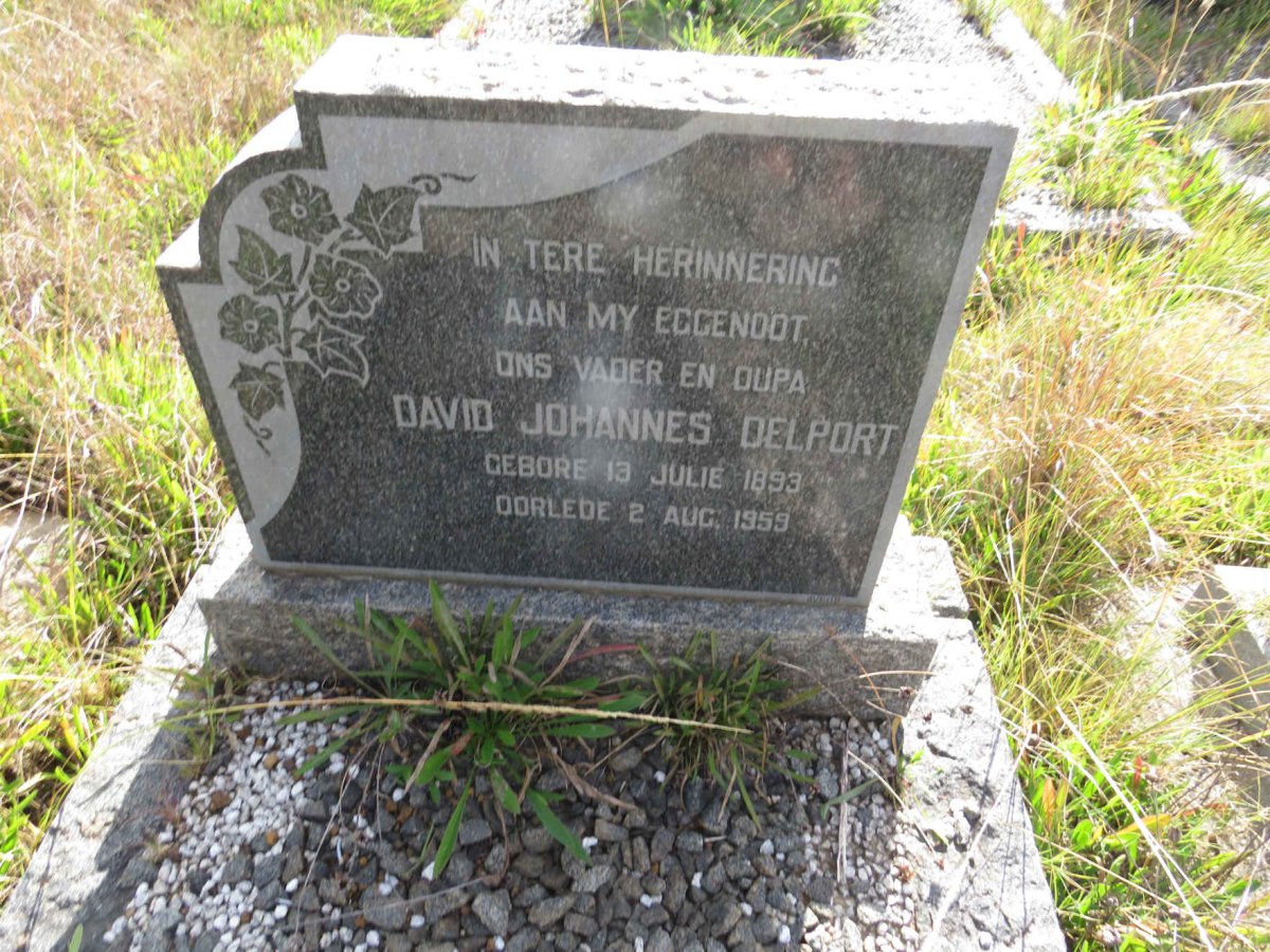 DELPORT David Johannes 1893-1959