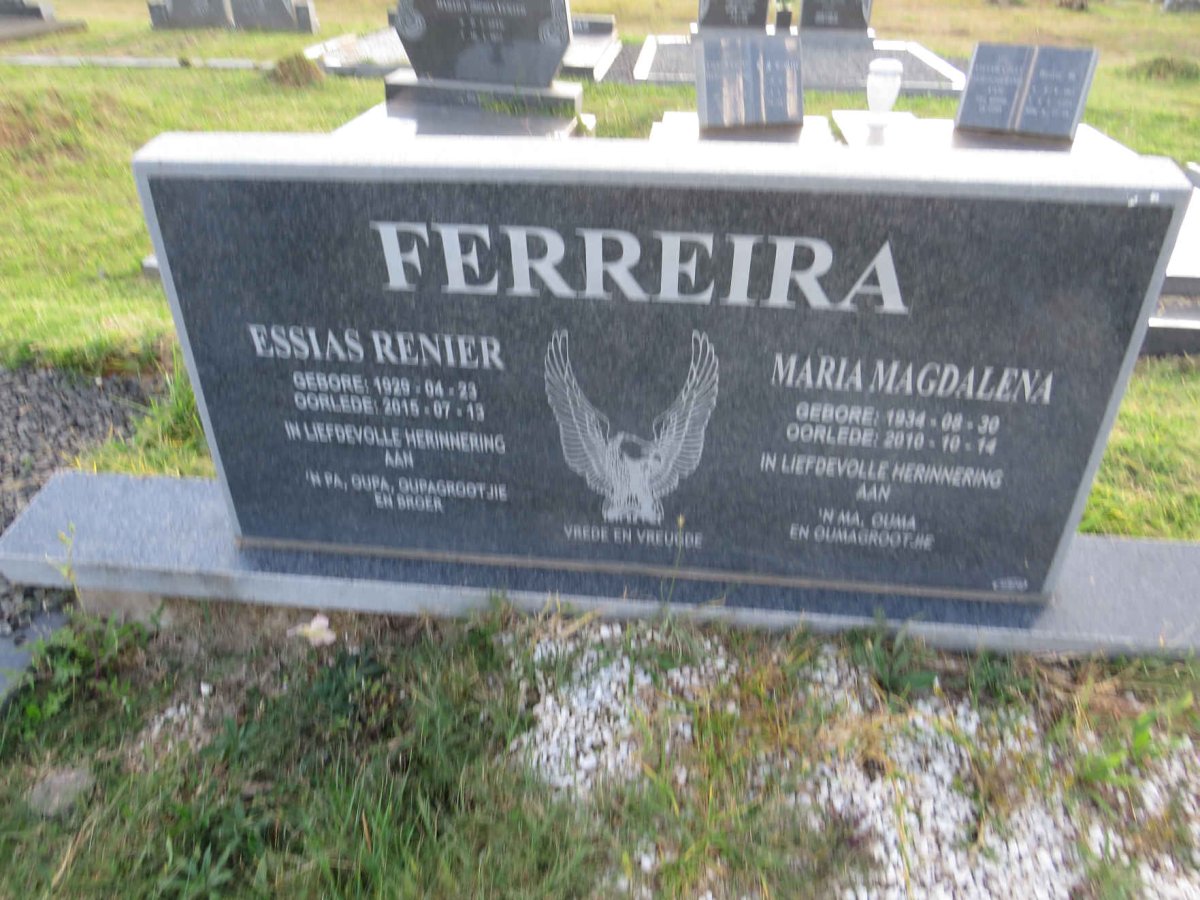 FERREIRA Essias Renier 1929-2015 & Maria Magdalena 1934-2010