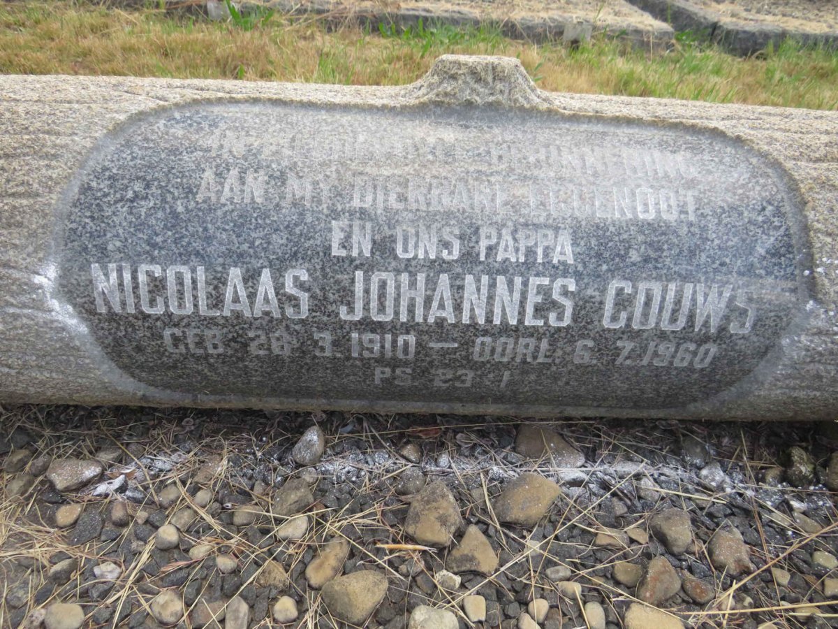 GOUWS Nicolaas Johannes 1910-1960