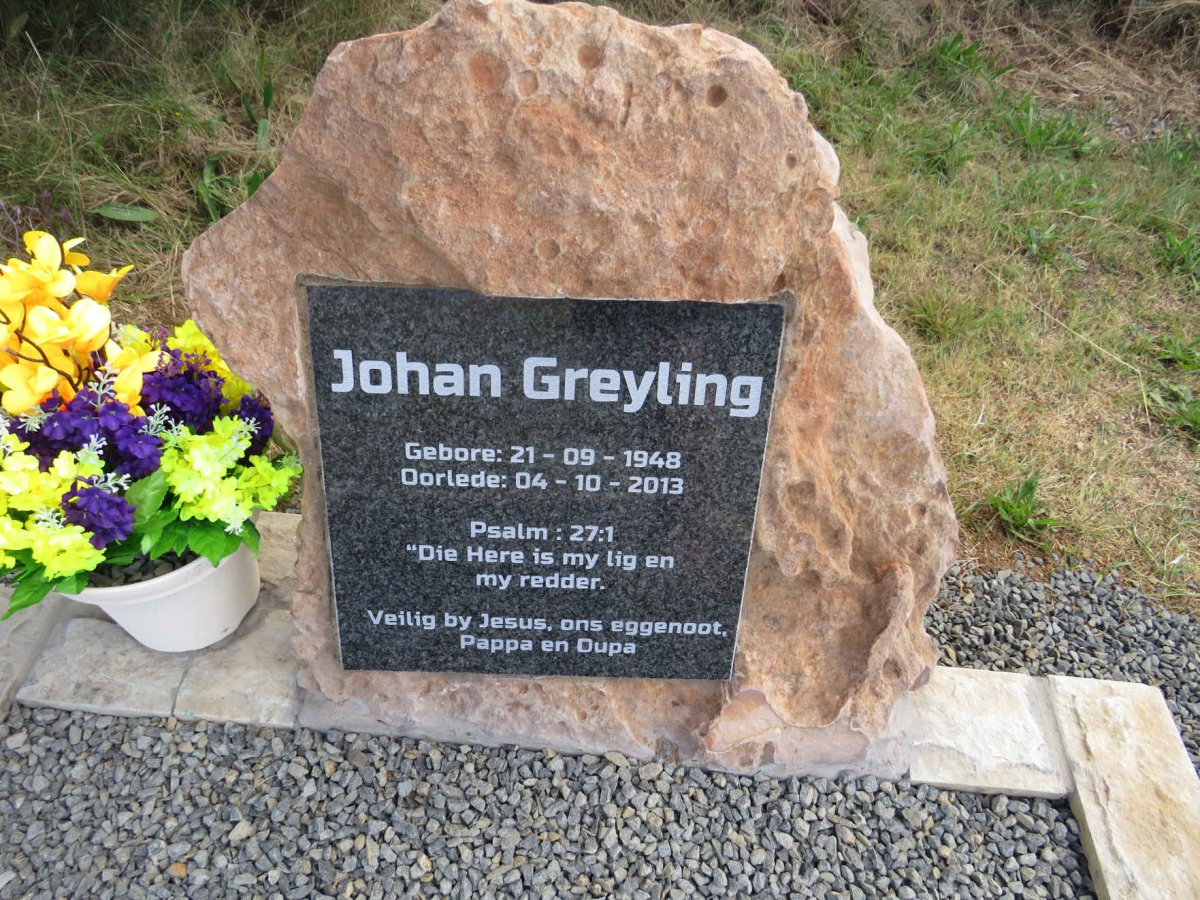 GREYLING Johan 1948-2013