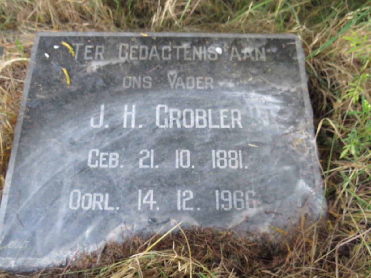 GROBLER J.H. 1881-1966