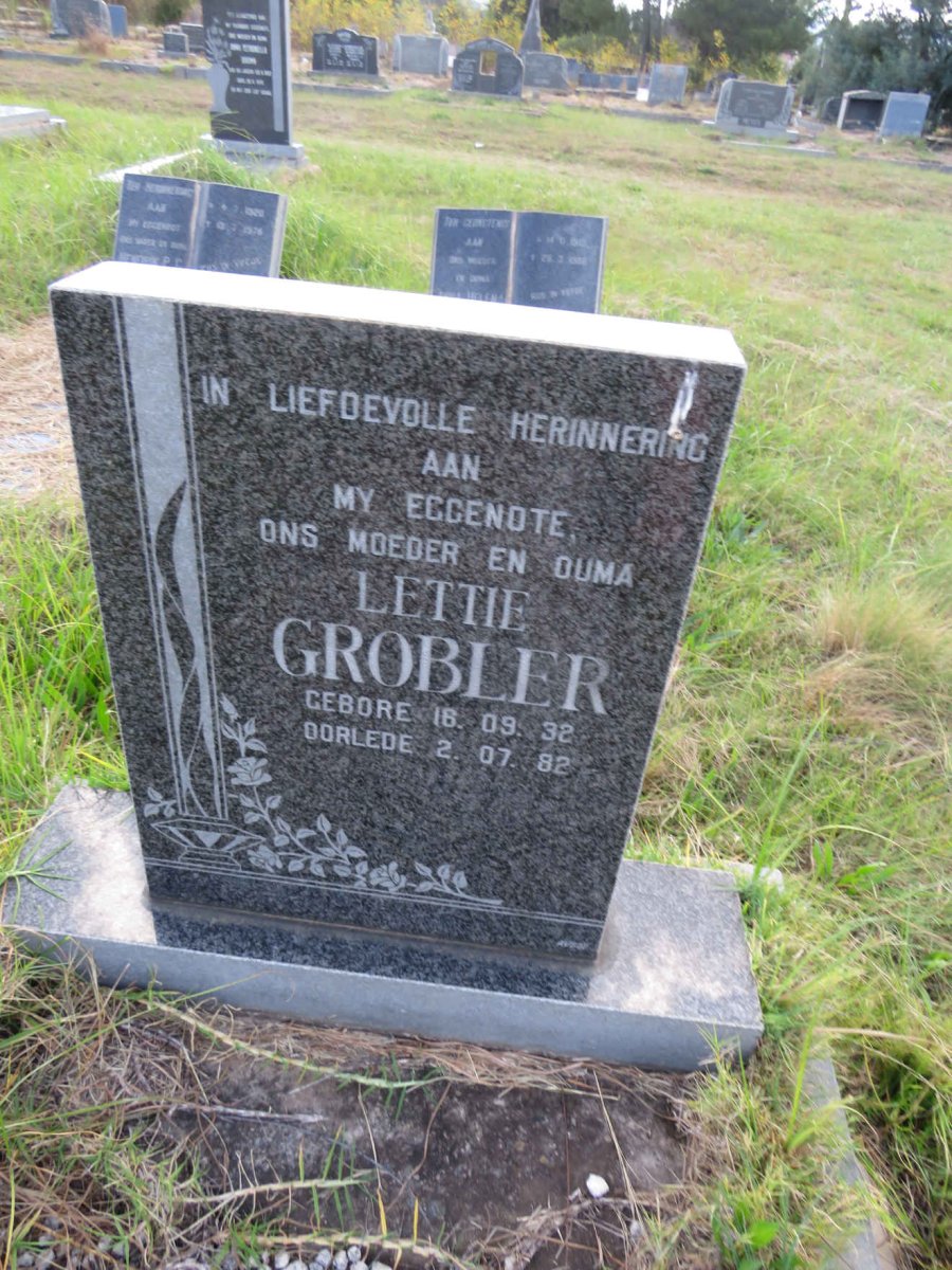 GROBLER Lettie 1932-1982