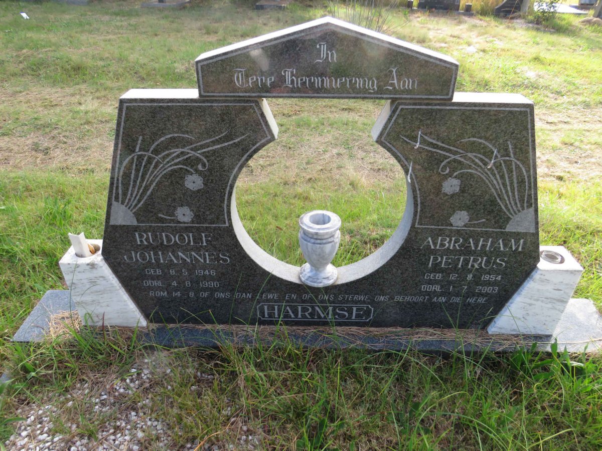 HARMSE Rudolf Johannes 1946-1990 :: HARMSE Abraham Petrus 1954-2003