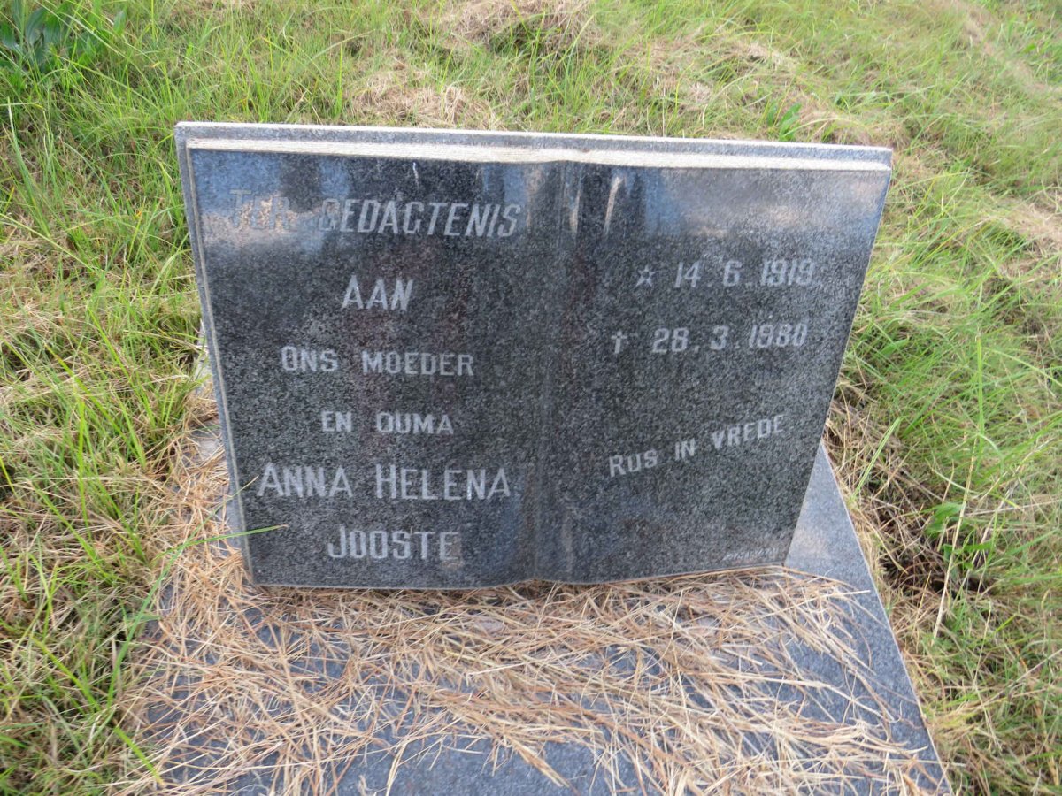 JOOSTE Anna Helena 1919-1980