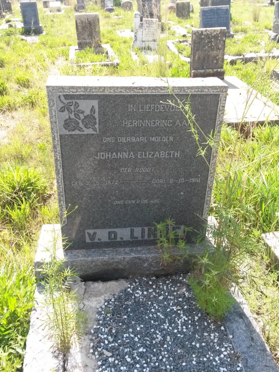 LINDE Johanna Elizabeth, v.d. nee ROODT 1872-1951