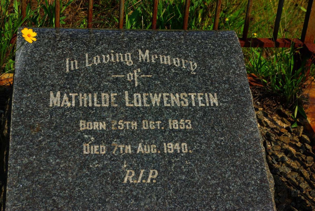LOEWENSTEIN Mathilde 1853-1940
