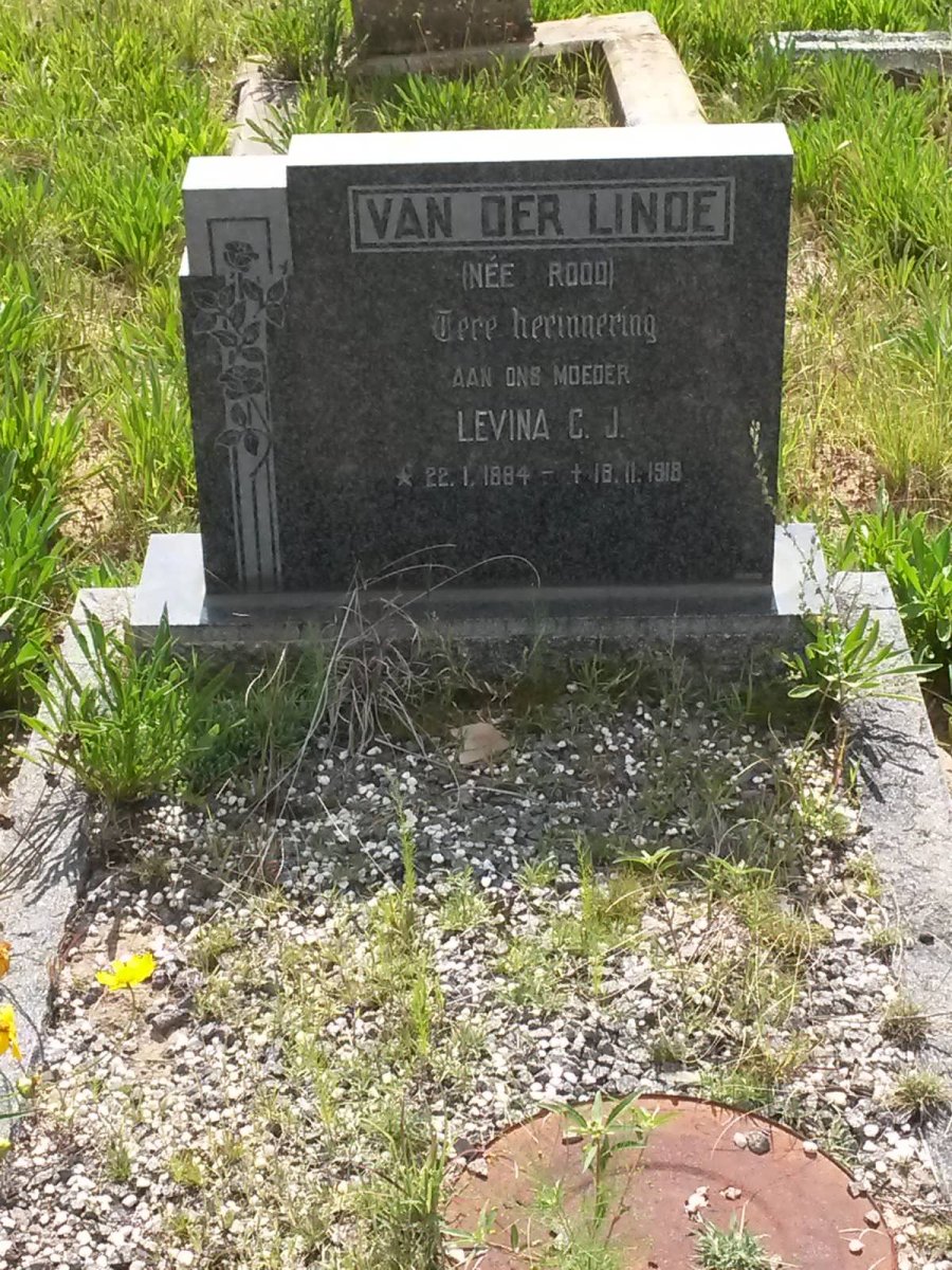 LINDE Levina C.J., van der nee ROOD 1894-1918