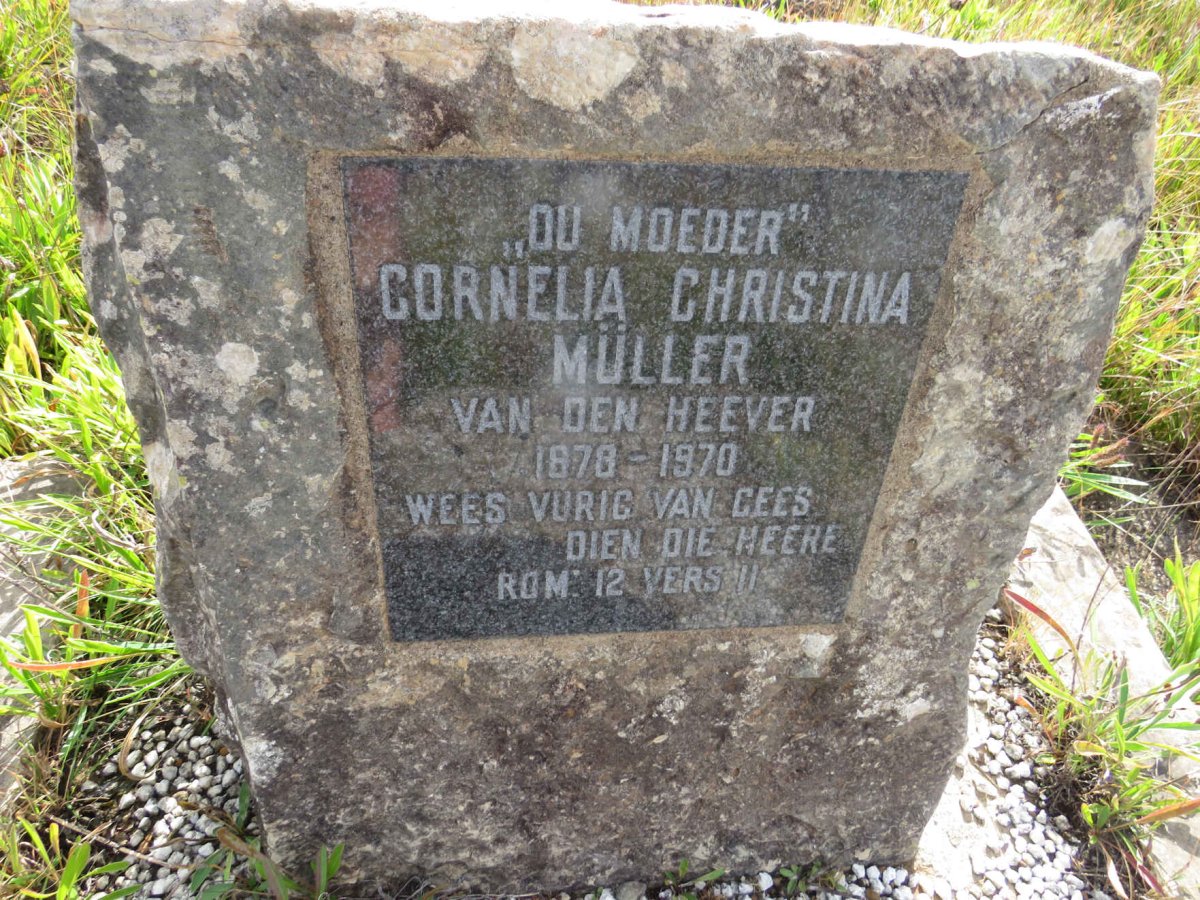 MULLER Cornelia Christina nee VAN DEN HEEVER 1878-1970