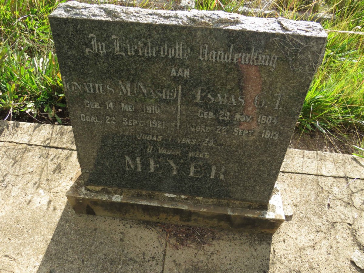 MEYER Ignatius M. 1910-1921 :: MEYER Esaias G.T. 1904-1913