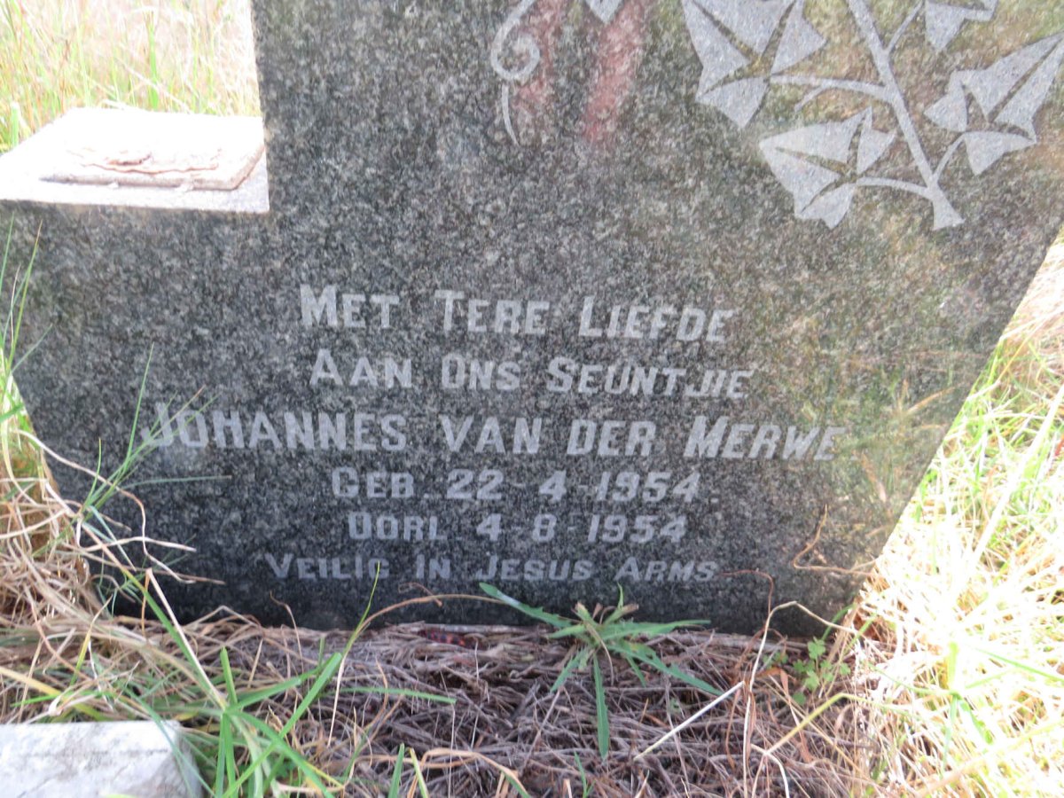 MERWE Johannes, van der 1954-1954