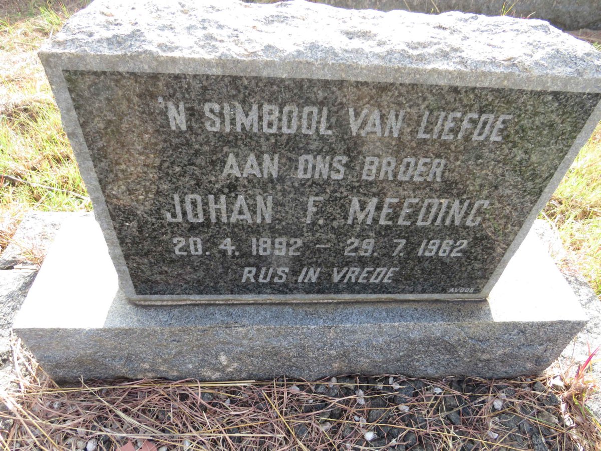 MEEDING Johan F. 1892-1962