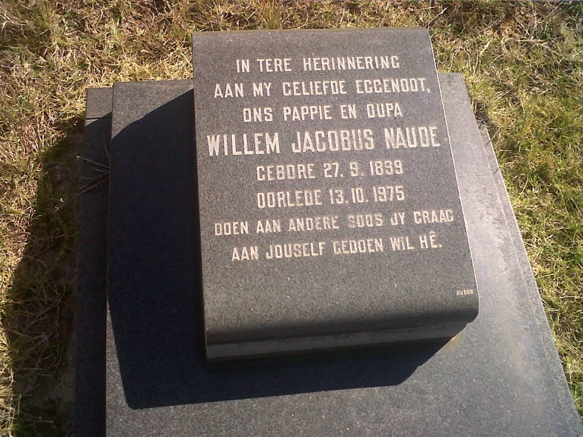 NAUDE Willem Jacobus 1899-1975