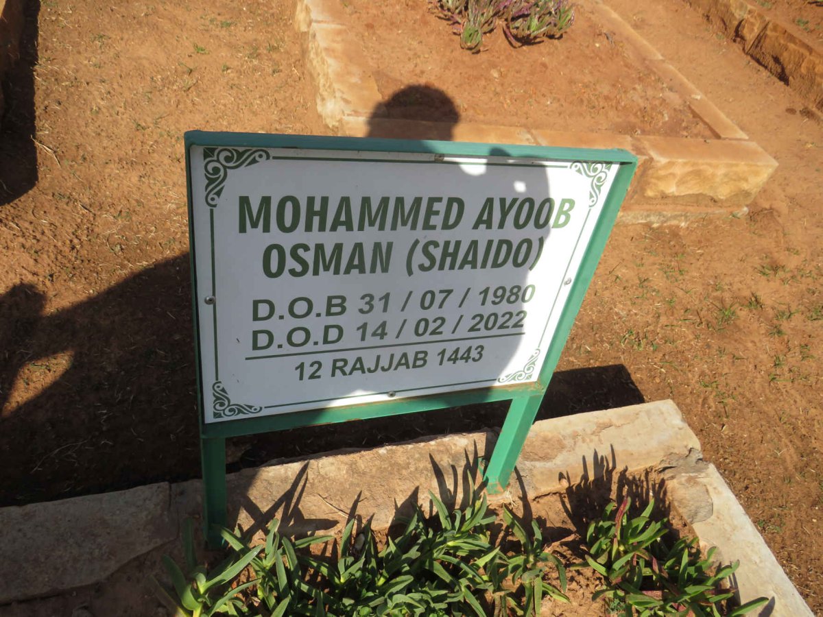 OSMAN Mohammed Ayoob 1980-2022