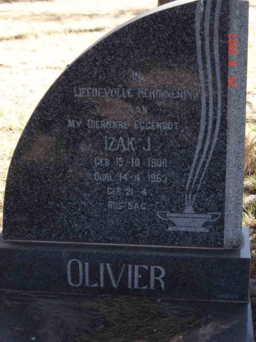 OLIVIER Izak J. 1908-1963