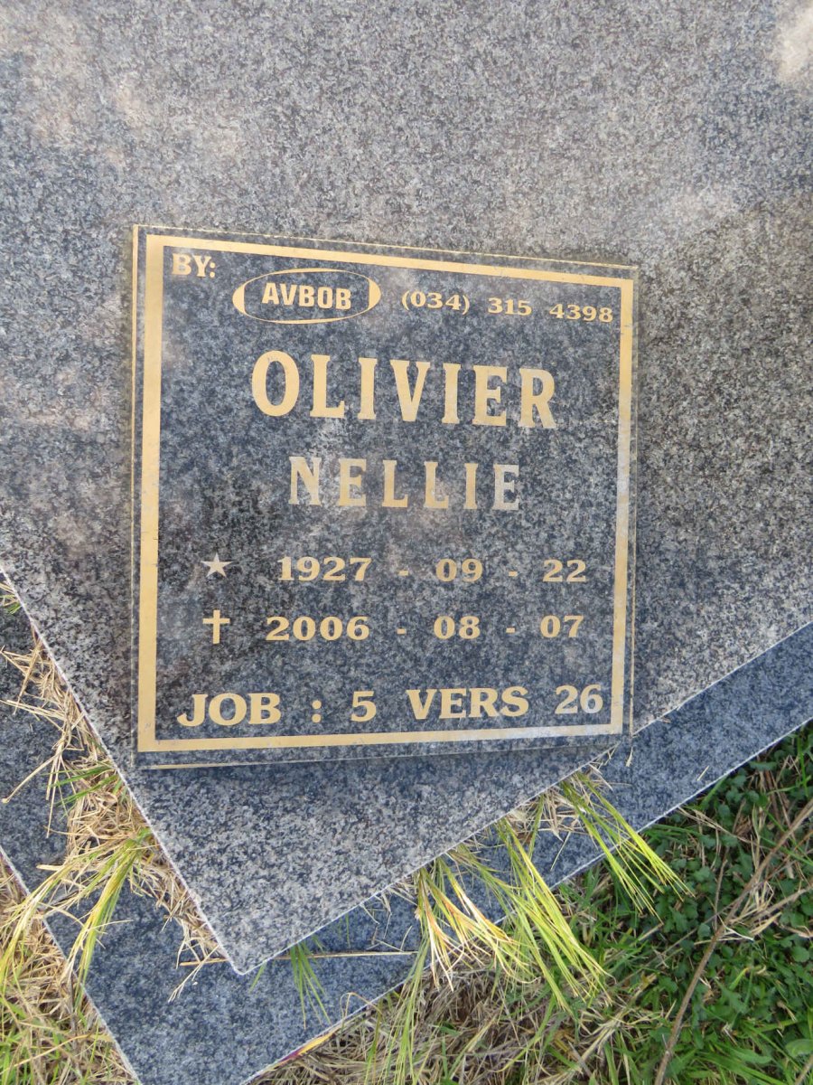 OLIVIER Nellie 1927-2006