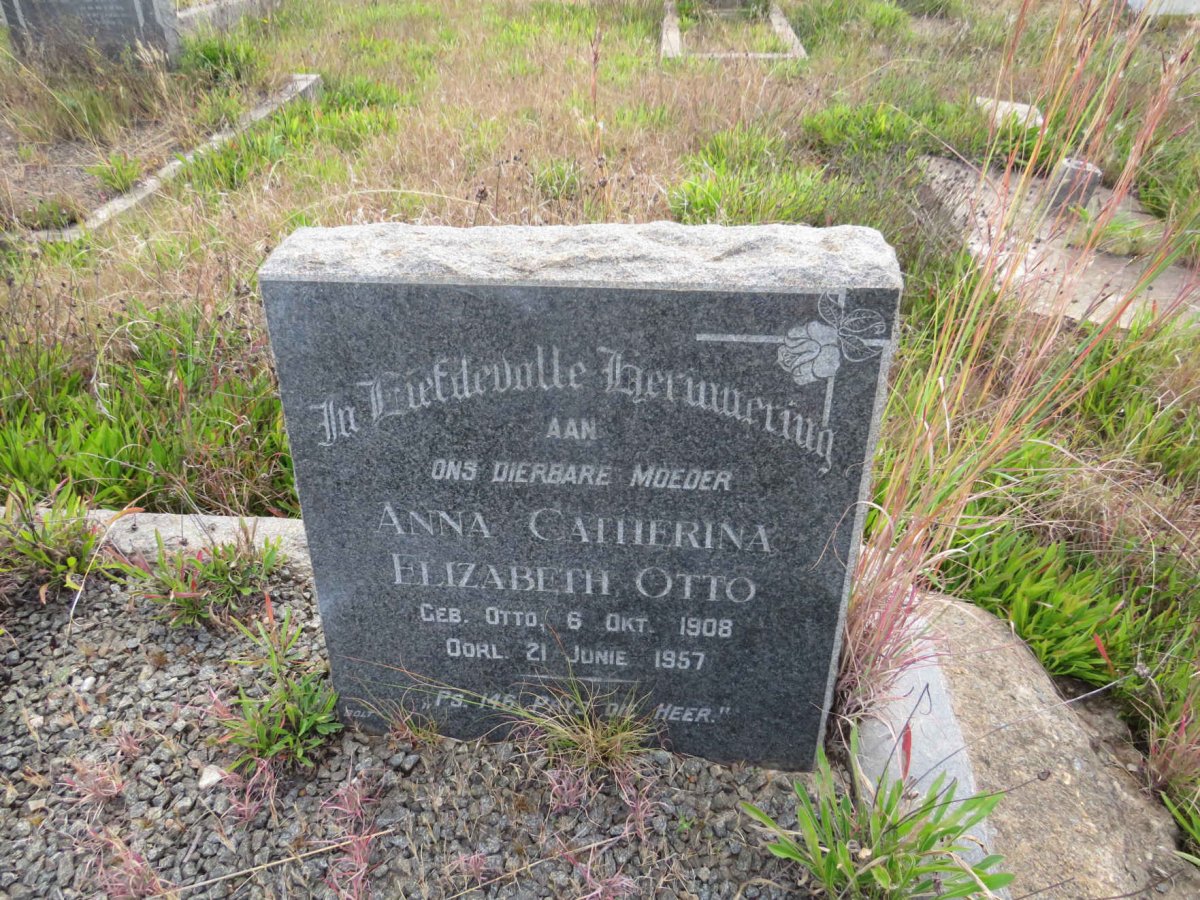 OTTO Anna Catherina Elizabeth nee OTTO 1908-1957