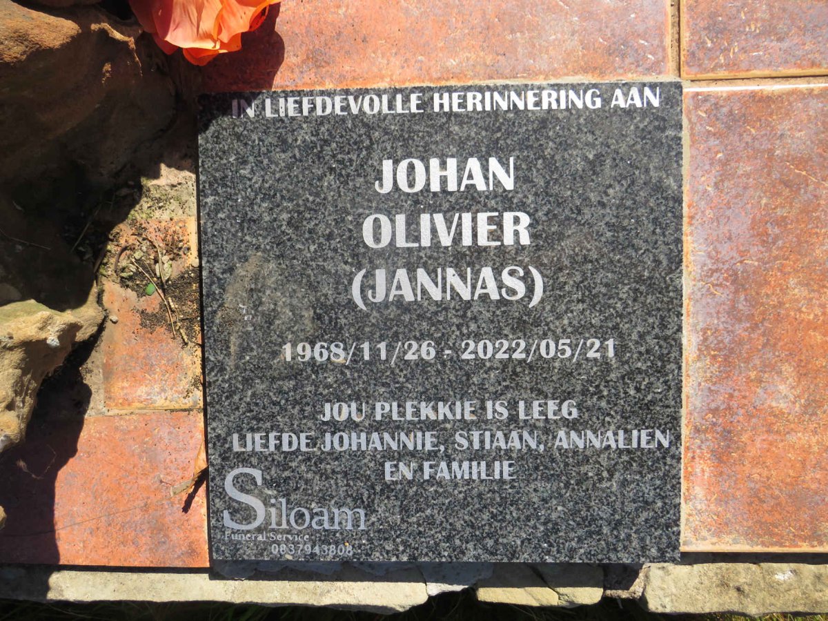 OLIVIER Johan 1968-2022