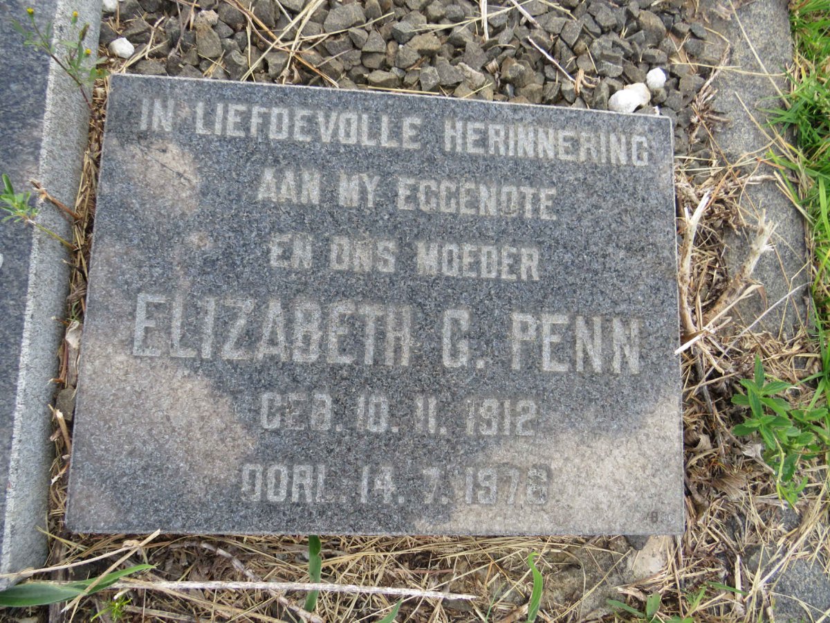 PENN Elizabeth G. 1912-1972