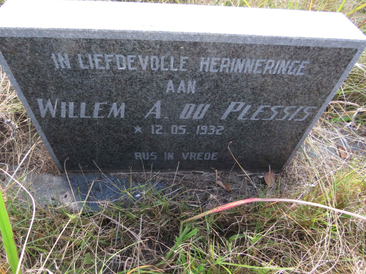 PLESSIS Willem A., du 1932-