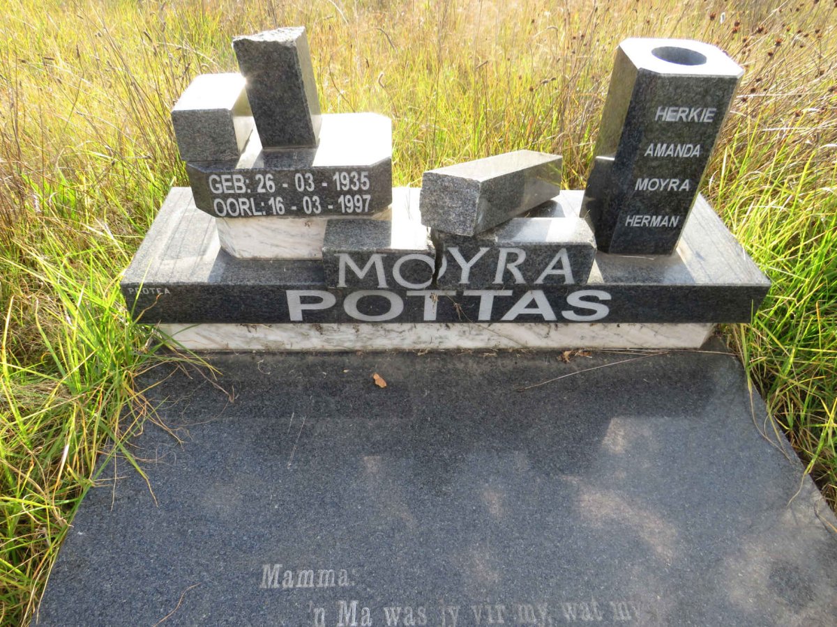 POTTAS Moyra 1935-1997