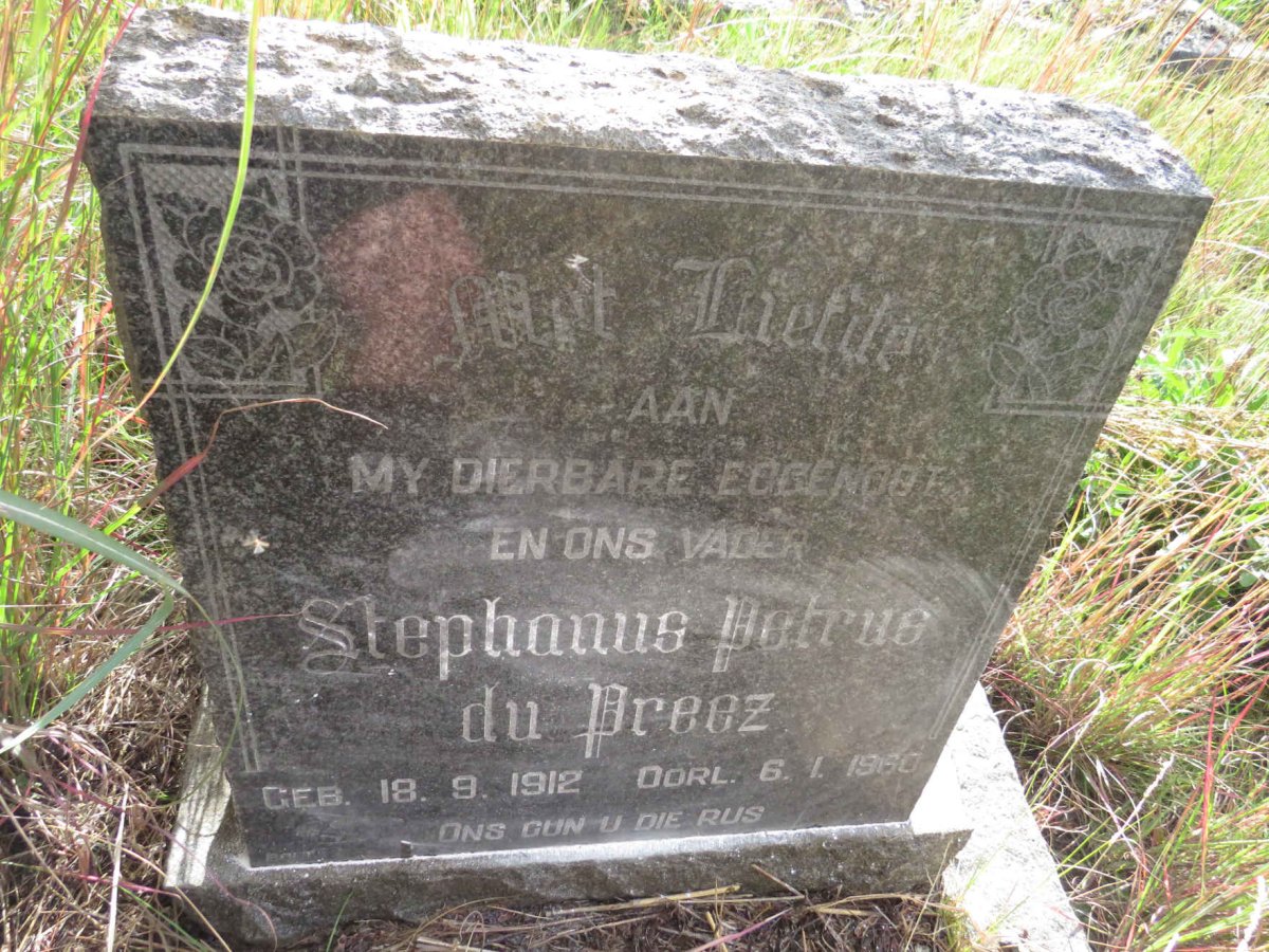 PREEZ Stephanus Petrus, du 1912-1960