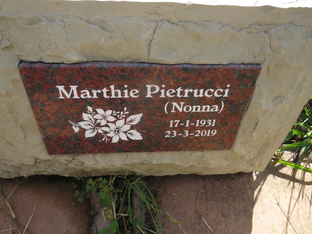 PIETRUCCI Marthie 1931-2019