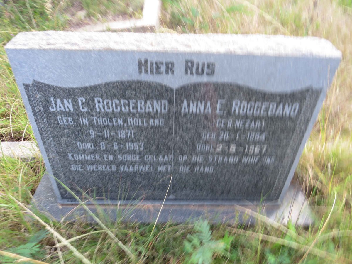 ROGGEBAND Jan C. 1871-1953 & Anna E. NEZAR 1884-1967
