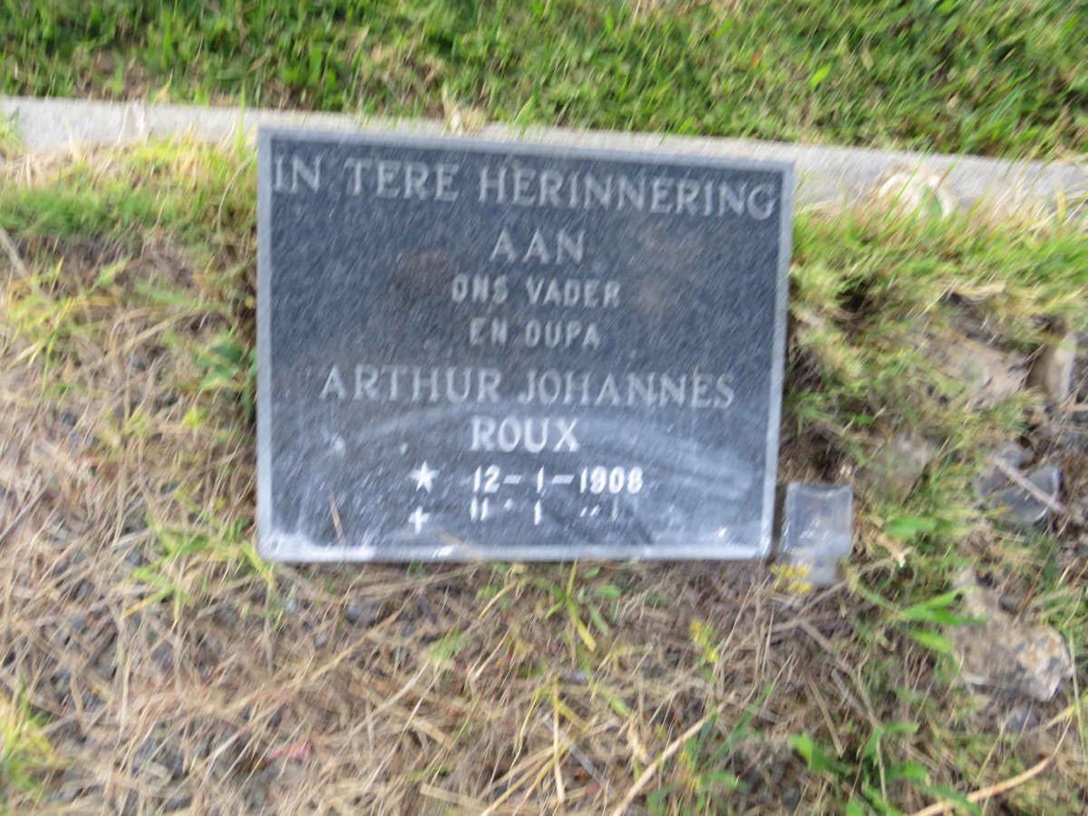 ROUX Arthur Johannes 1908-