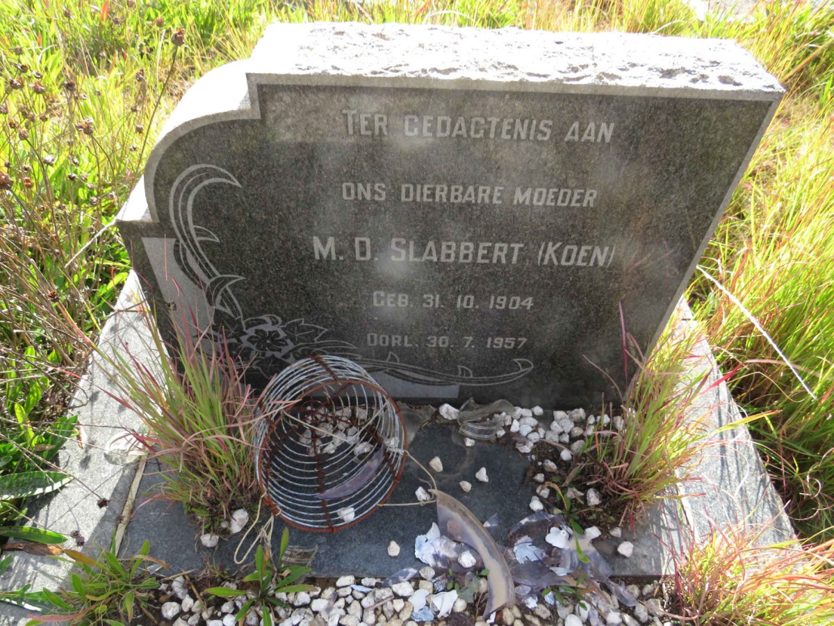 SLABBERT M.D. nee KOEN 1904-1957