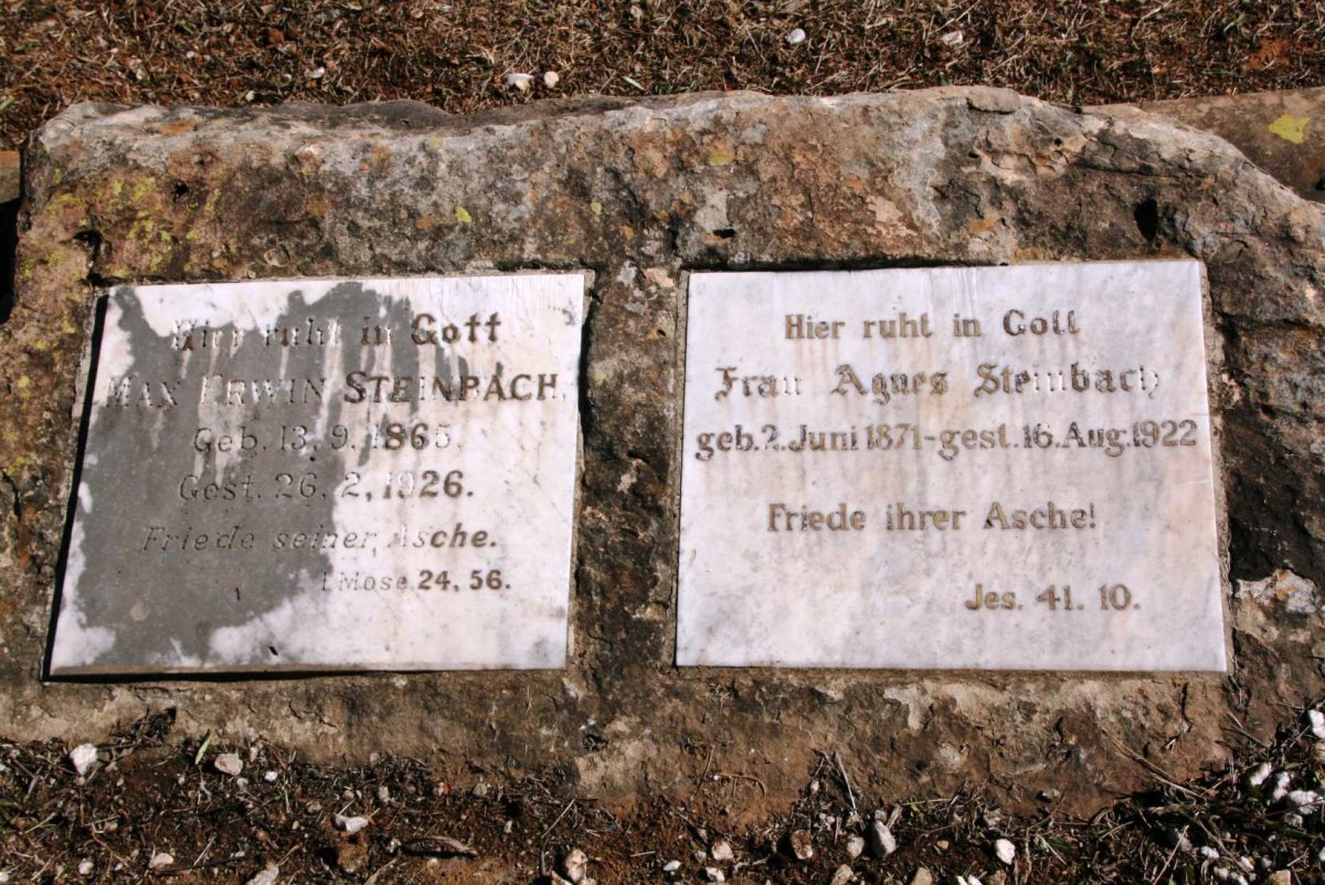 STEINBACH Erwin 1865-1926 & Agnes 1871-1922
