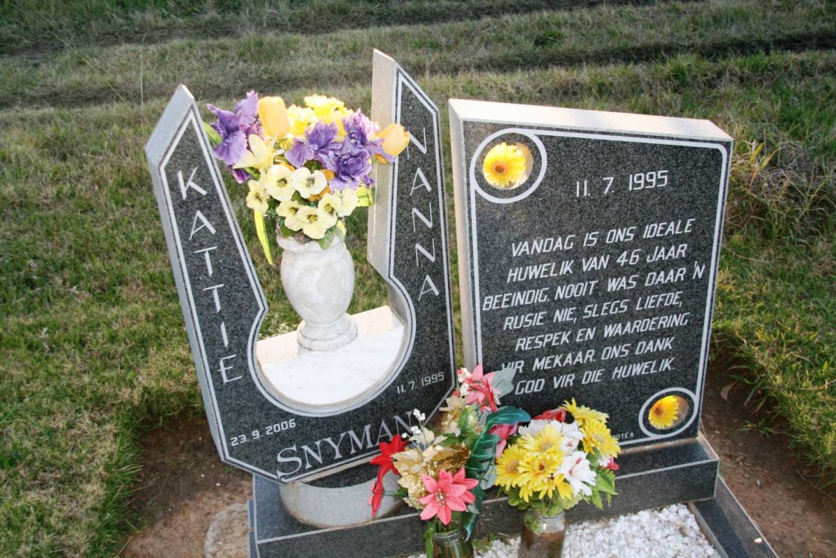 SNYMAN Kattie -2006 & Nanna -1995 