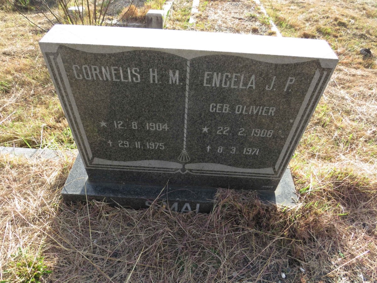 SMAL Cornelis H.M. 1904-1975 & Engela J.P. OLIVIER 1908-1971