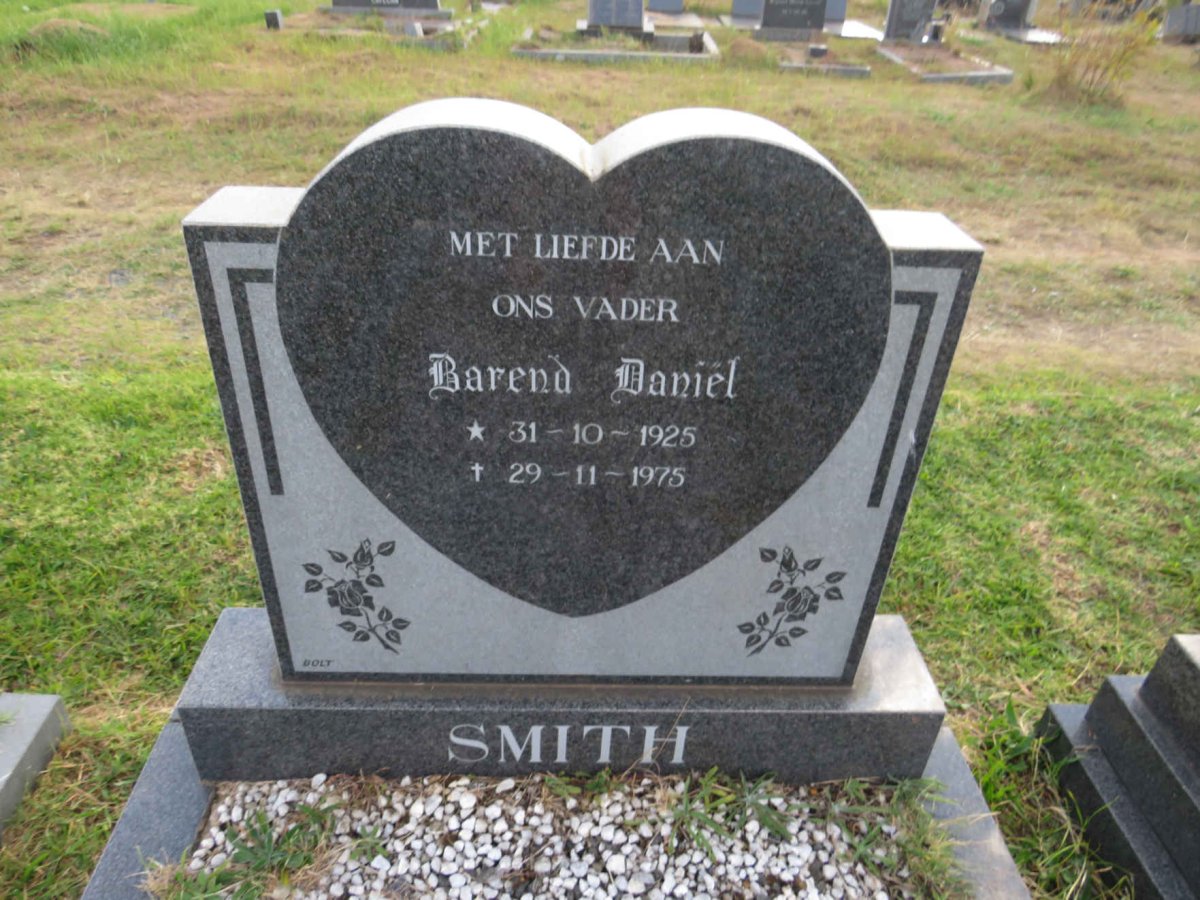 SMITH Barend Daniel 1925-1975