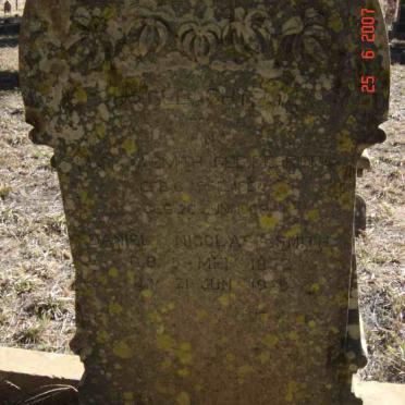 SMITH Maria M. nee FERRIERA 1834-1909 :: SMITH Daniel Nicolas 1852-1920