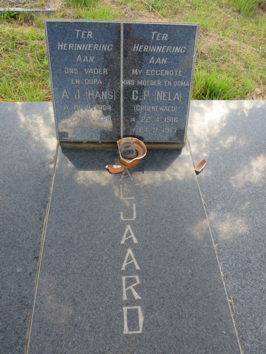 TALJAARD A.J. 1904-1986 & C.P. GROENEWALD 1916-1977 _1