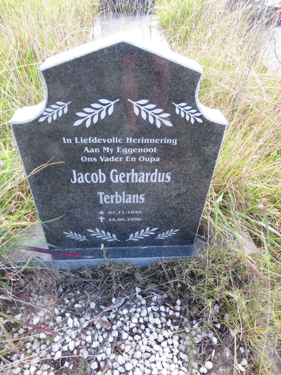 TERBLANS Jacob Gerhardus 1930-1996