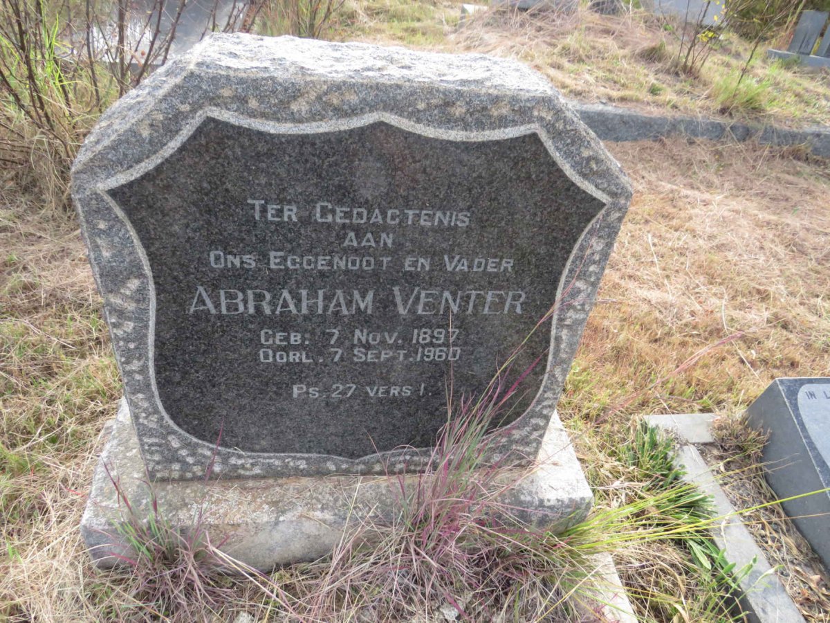 VENTER Abraham 1897-1960