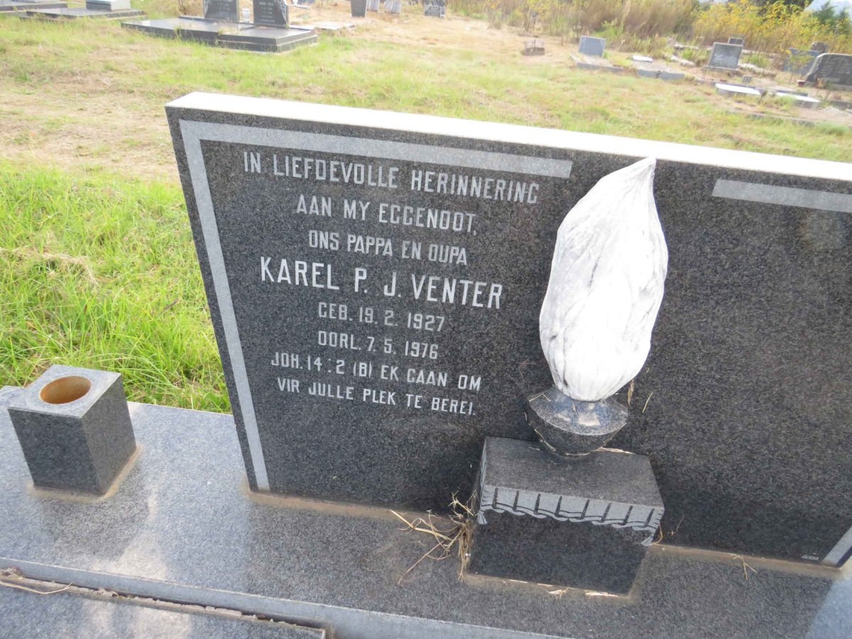 VENTER Karel P.J. 1927-1976