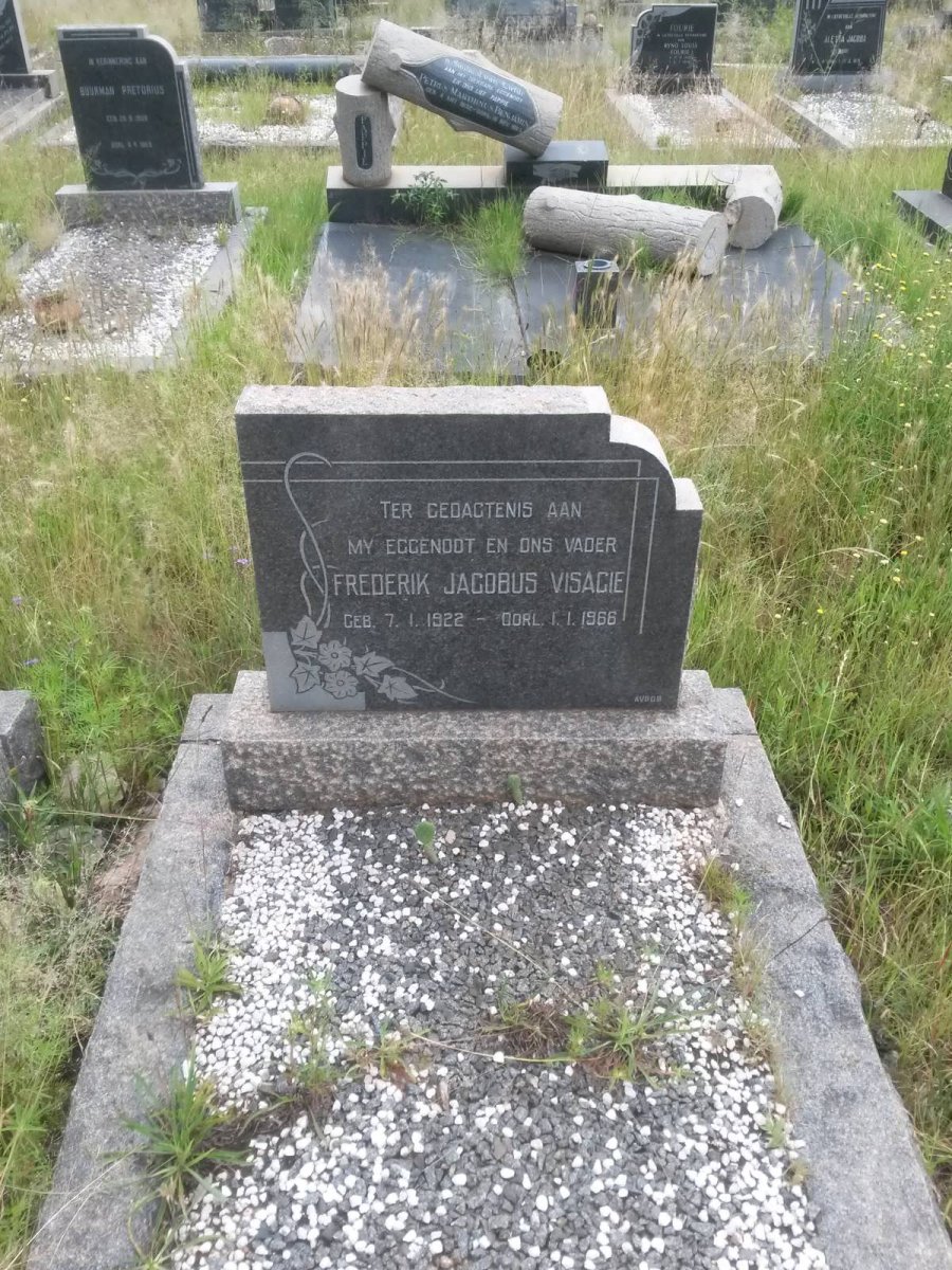 VISAGIE Frederik Jacobus 1922-1966