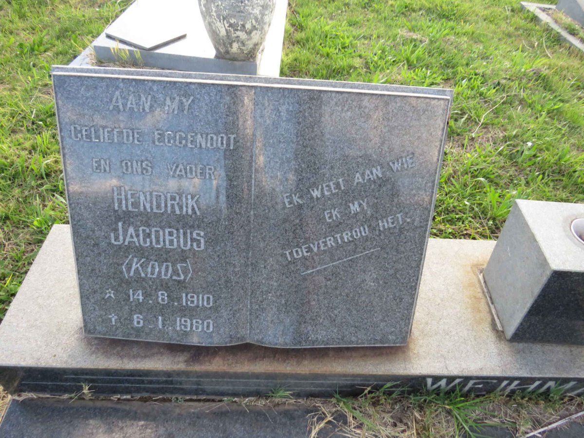 WEIHMANN Hendrik Jacobus 1910-1960 & Susanna Francina 1922-1990 _3