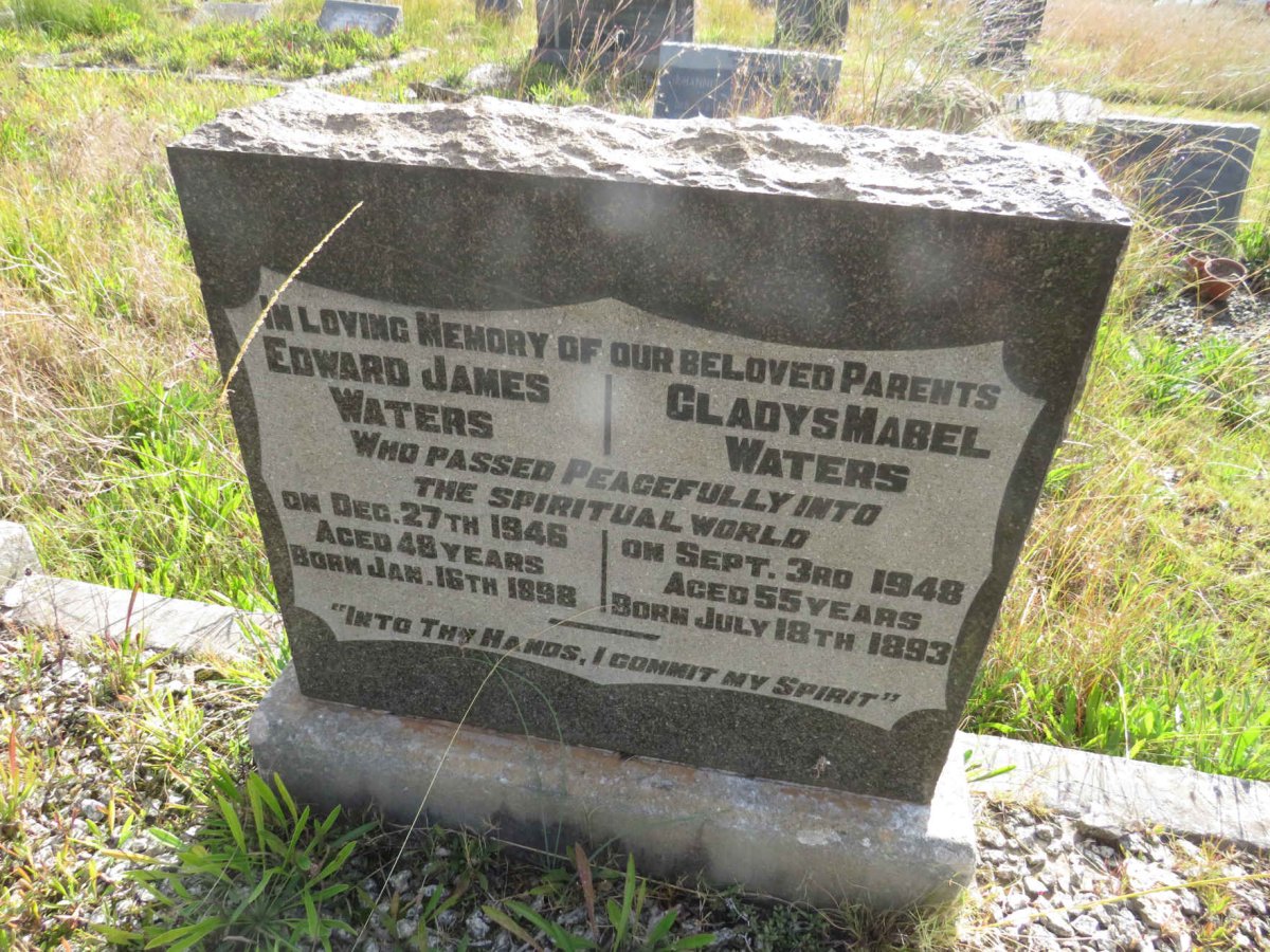 WATERS Edward James 1898-1946 & Gladys Mabel 1893-1948
