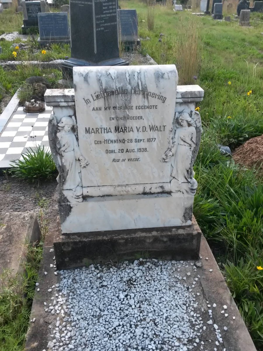 WALT Martha Maria, v.d. nee HENNING 1877-1938