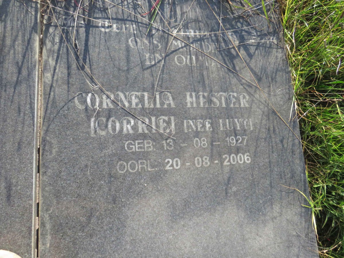 WATSON Johannes Petrus 1924-1997 & Cornelia Hester LUYT 1927-2006 _3